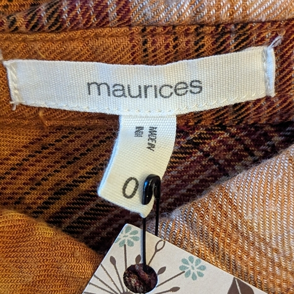 Coors Beer Upcycled Handcrafted Dip Dyed Bleached Flannel Shirt - Picture 7 of 13